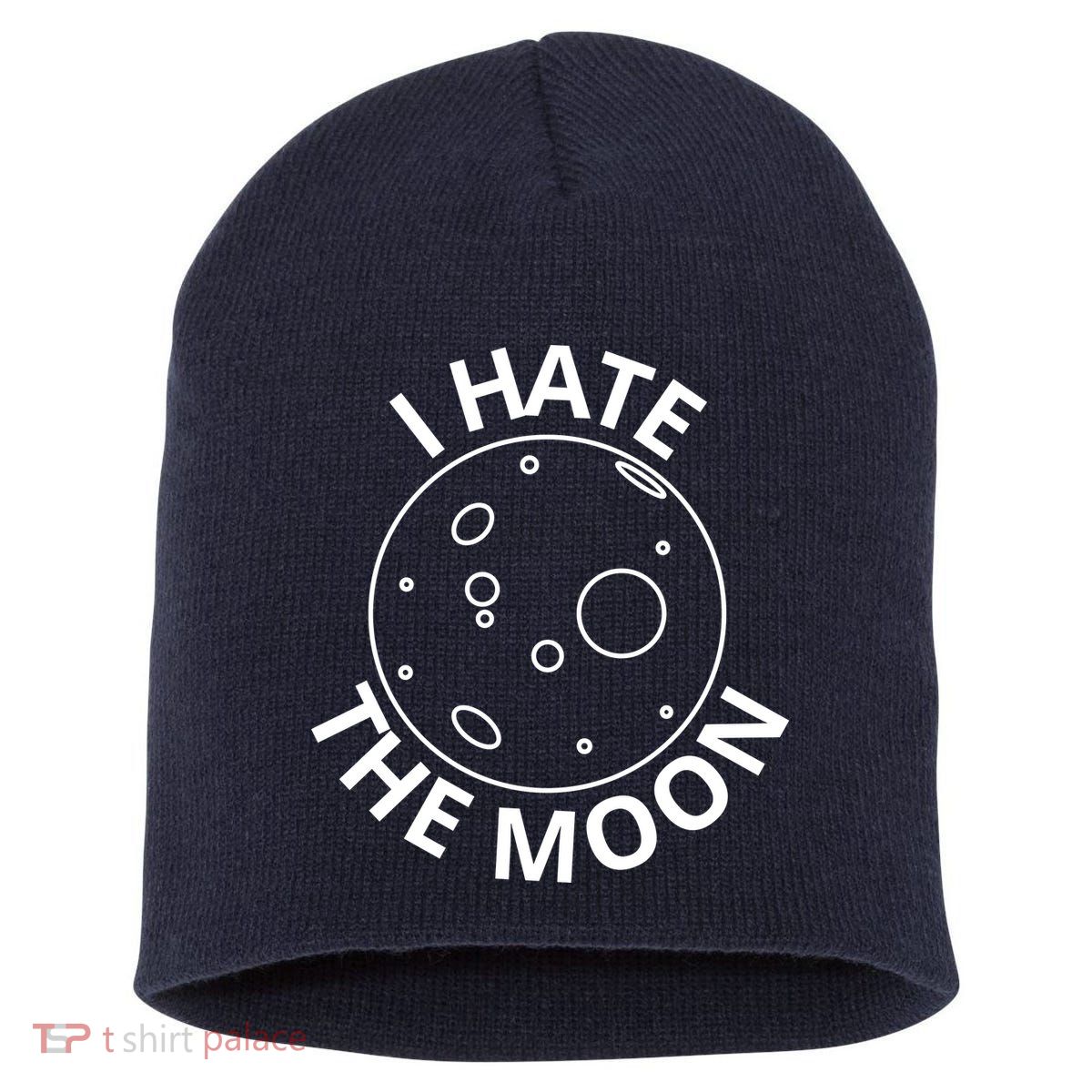 I Hate The Moon Short Acrylic Beanie