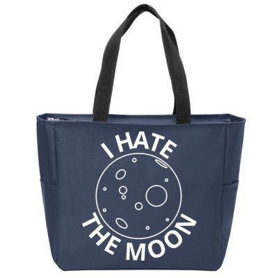 I Hate The Moon Zip Tote Bag