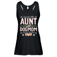 I Have Two Titles Aunt And Dog Mom Flower Funny Dog Lover Ladies Essential Flowy Tank