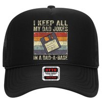 I Keep All My Dad Jokes In A Dad-A-Base Vintage Father Dad Hat