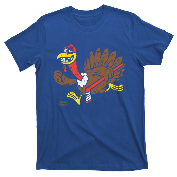 Ice Hockey Turkey Funny Happy Thanksgiving Party Gift Idea Gift T-Shirt