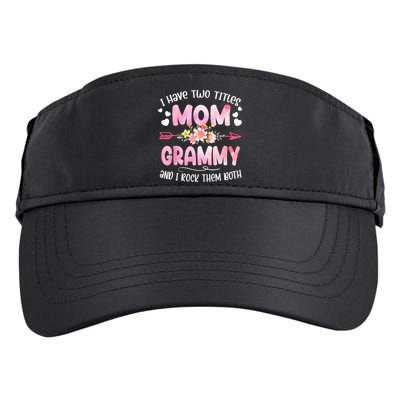I Have Two Titles Mom And Grammy Mothers Day Gifts Adult Drive Performance Visor