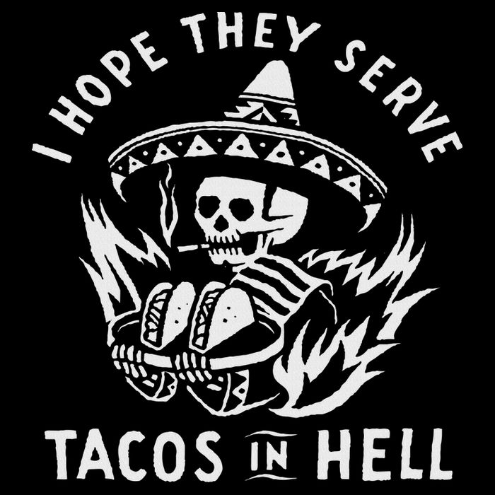 I Hope They Serve Tacos In Hell 16 in Basic Backpack