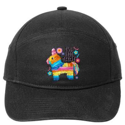 Id Hit That Funny Mexican Llama Pinata 7-Panel Snapback Hat