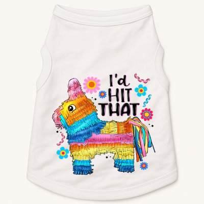 Id Hit That Funny Mexican Llama Pinata Doggie Tank