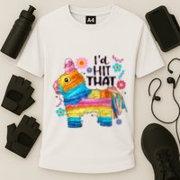 Id Hit That Funny Mexican Llama Pinata Cooling Performance Crew T-Shirt