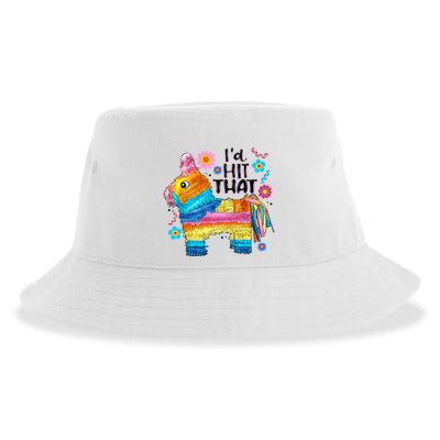 Id Hit That Funny Mexican Llama Pinata Sustainable Bucket Hat