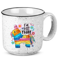 Id Hit That Funny Mexican Llama Pinata 15oz Campfire Ceramic Mug