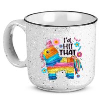 Id Hit That Funny Mexican Llama Pinata 15oz Campfire Ceramic Mug