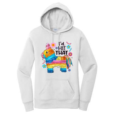 Id Hit That Funny Mexican Llama Pinata Women's Pullover Hoodie