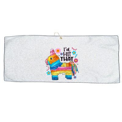 Id Hit That Funny Mexican Llama Pinata Large Microfiber Waffle Golf Towel