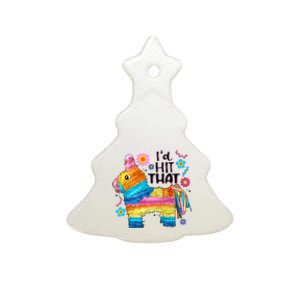 Id Hit That Funny Mexican Llama Pinata Ceramic Tree Ornament