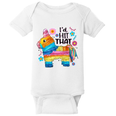 Id Hit That Funny Mexican Llama Pinata Baby Bodysuit