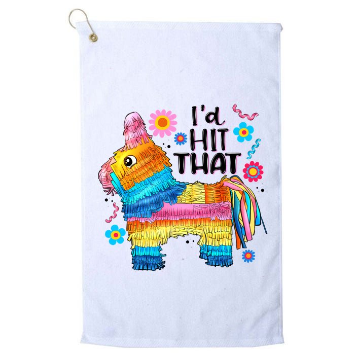 Id Hit That Funny Mexican Llama Pinata Golf Towel
