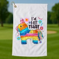 Id Hit That Funny Mexican Llama Pinata Golf Towel