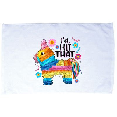 Id Hit That Funny Mexican Llama Pinata Microfiber Hand Towel