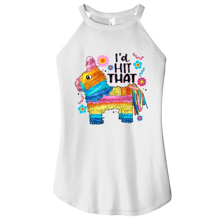Id Hit That Funny Mexican Llama Pinata Women's Perfect Tri Rocker Tank