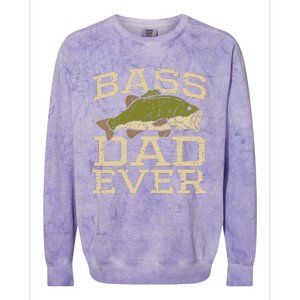 I Have Two Titles Fisherman Dad Bass Fishing Father's Day Colorblast Crewneck Sweatshirt