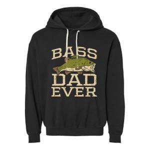 I Have Two Titles Fisherman Dad Bass Fishing Father's Day Garment-Dyed Fleece Hoodie