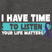 I Have Time Your Life Matters Suicide Awareness Vector Backpack