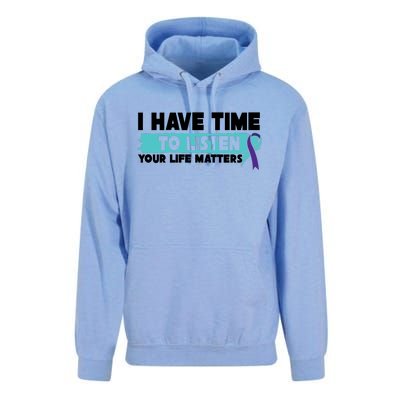 I Have Time Your Life Matters Suicide Awareness Unisex Surf Hoodie