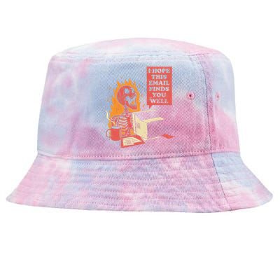 I Hope This Email Finds You Well Funny Skeleton Tie-Dyed Bucket Hat