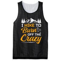 I Hike To Burn Off The Crazy Funny Hiking Mesh Reversible Basketball Jersey Tank