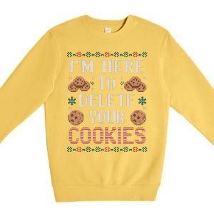 IM Here To Delete Your Cookies Christmas Programmer Premium Crewneck Sweatshirt