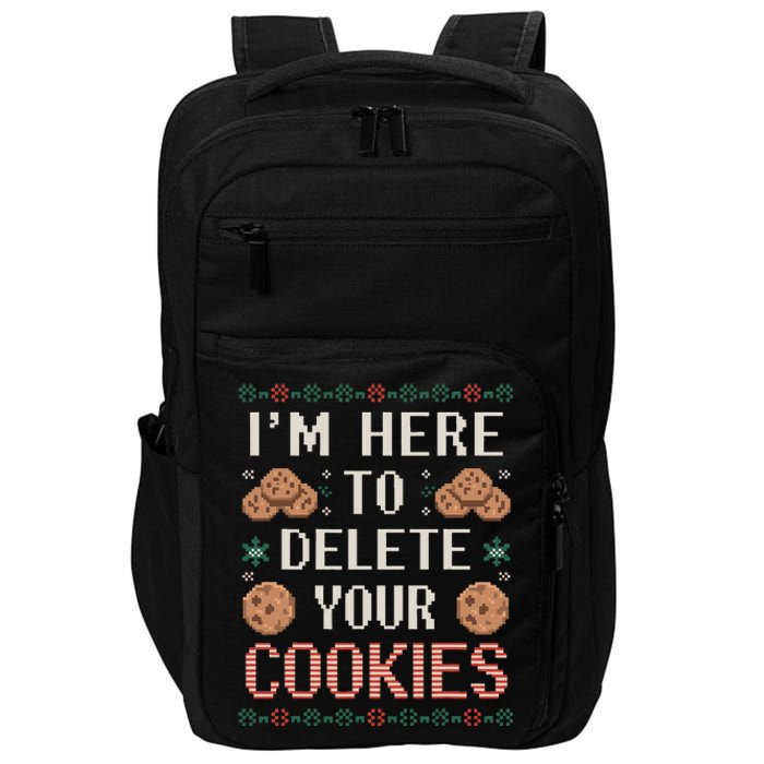 IM Here To Delete Your Cookies Christmas Programmer Impact Tech Backpack