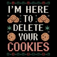 IM Here To Delete Your Cookies Christmas Programmer Drawstring Bag