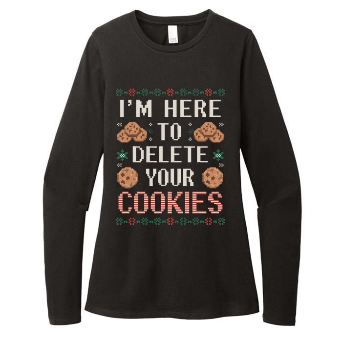 IM Here To Delete Your Cookies Christmas Programmer Womens CVC Long Sleeve Shirt