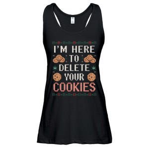 IM Here To Delete Your Cookies Christmas Programmer Ladies Essential Flowy Tank