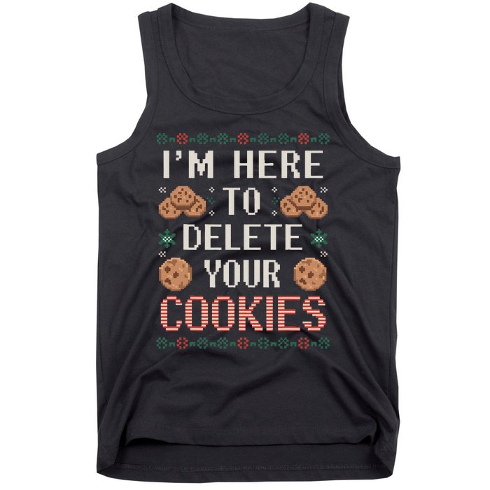 IM Here To Delete Your Cookies Christmas Programmer Tank Top