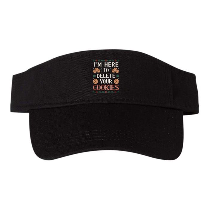 IM Here To Delete Your Cookies Christmas Programmer Valucap Bio-Washed Visor