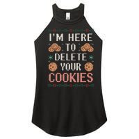 IM Here To Delete Your Cookies Christmas Programmer Women's Perfect Tri Rocker Tank