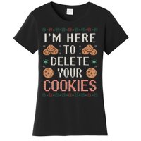 IM Here To Delete Your Cookies Christmas Programmer Women's T-Shirt