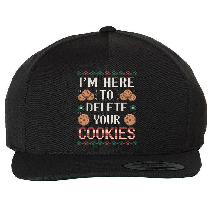 IM Here To Delete Your Cookies Christmas Programmer Wool Snapback Cap