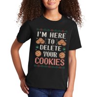 IM Here To Delete Your Cookies Christmas Programmer Kids T-Shirt