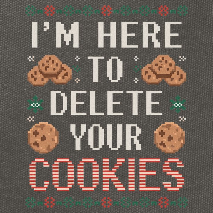 IM Here To Delete Your Cookies Christmas Programmer Cotton Canvas Backpack