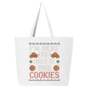 IM Here To Delete Your Cookies Christmas Programmer 25L Jumbo Tote