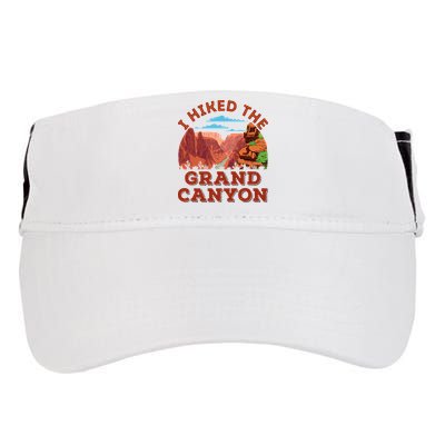 I Hiked The Grand Canyon Souvenir Hiker Hiking  Adult Drive Performance Visor