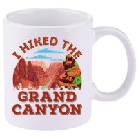 I Hiked The Grand Canyon Souvenir Hiker Hiking  11oz C Handle Ceramic Mug