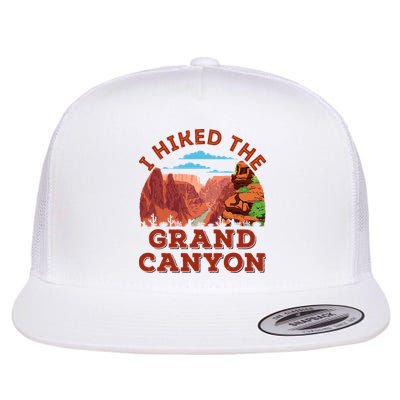 I Hiked The Grand Canyon Souvenir Hiker Hiking  Flat Bill Trucker Hat