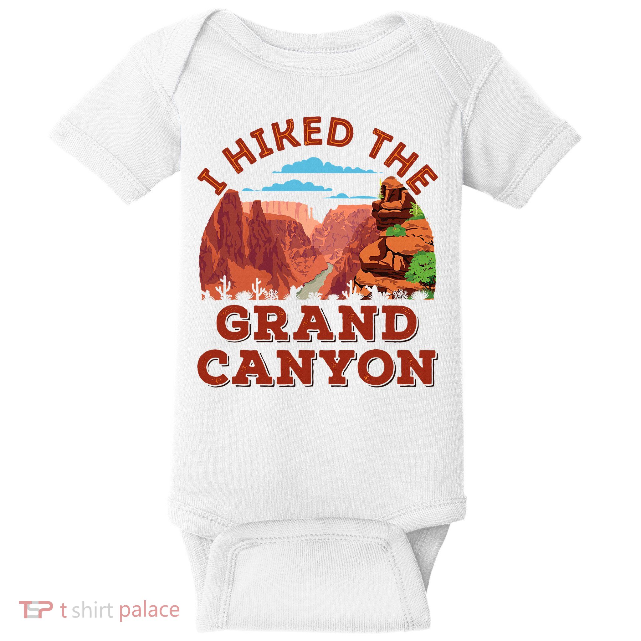 I Hiked The Grand Canyon Souvenir Hiker Hiking  Baby Bodysuit