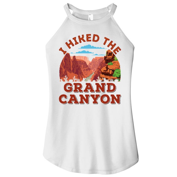 I Hiked The Grand Canyon Souvenir Hiker Hiking  Women's Perfect Tri Rocker Tank