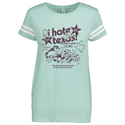 I Hate Texas RunnerS Enza Ladies Jersey Football T-Shirt