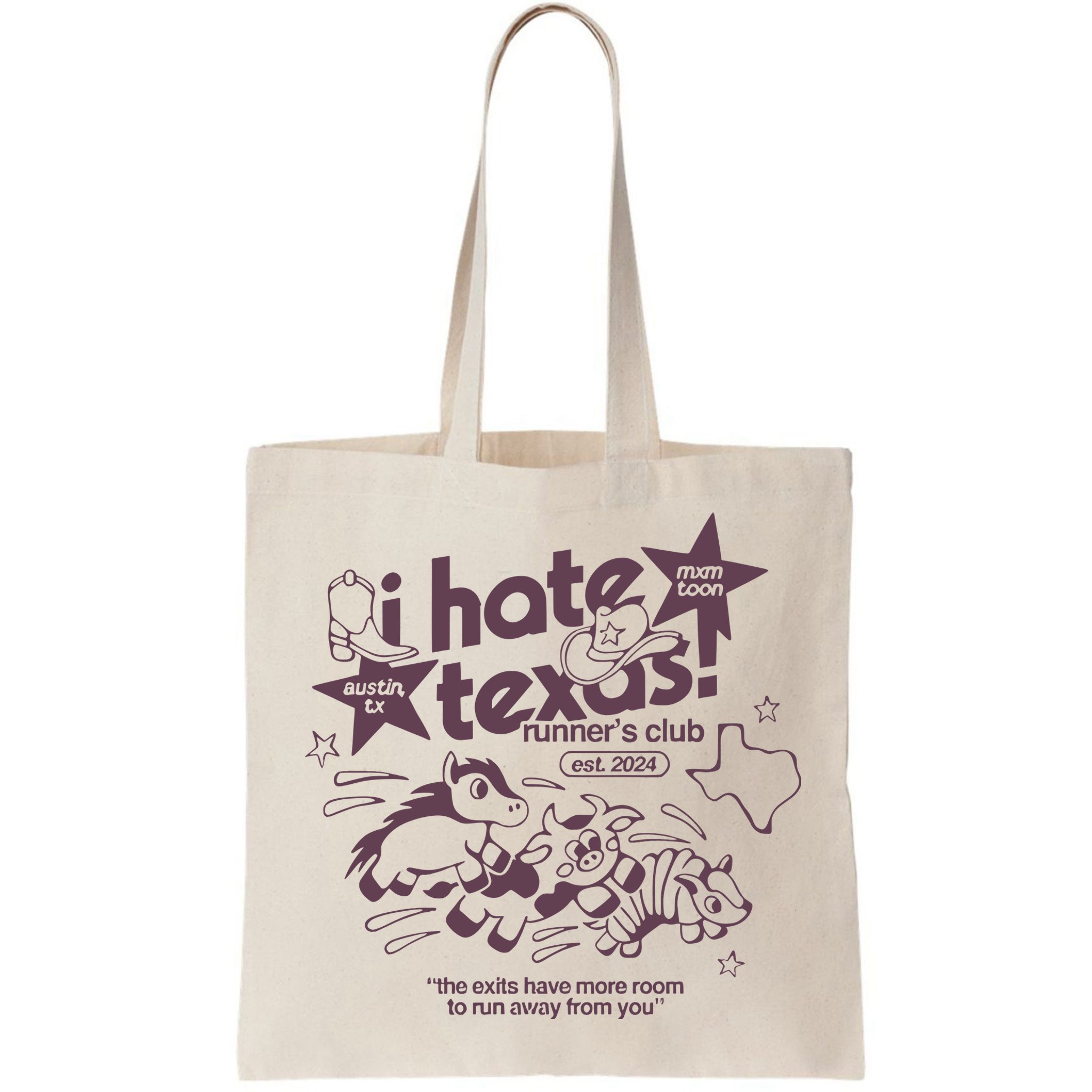 I Hate Texas RunnerS Bag