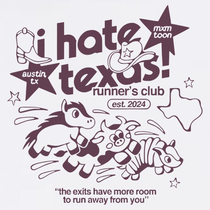 I Hate Texas RunnerS Bucket Hat