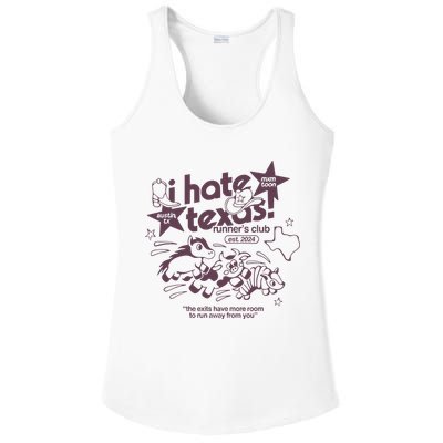 I Hate Texas RunnerS Ladies PosiCharge Competitor Racerback Tank