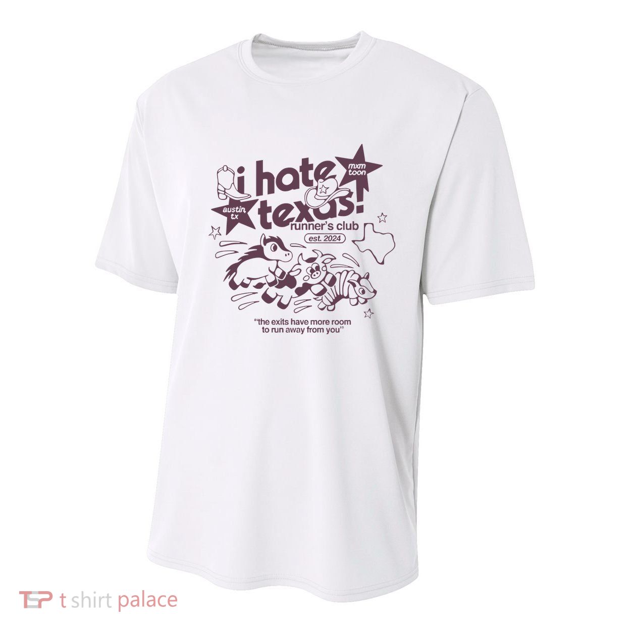 I Hate Texas RunnerS Youth Performance Sprint T-Shirt